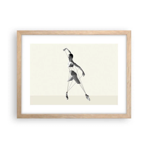 Een poster in een licht eiken lijst - In het theater van de wereld - 40x30 cm