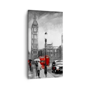 Schilderen op canvas - Helemaal geen grijze stad - 45x80 cm