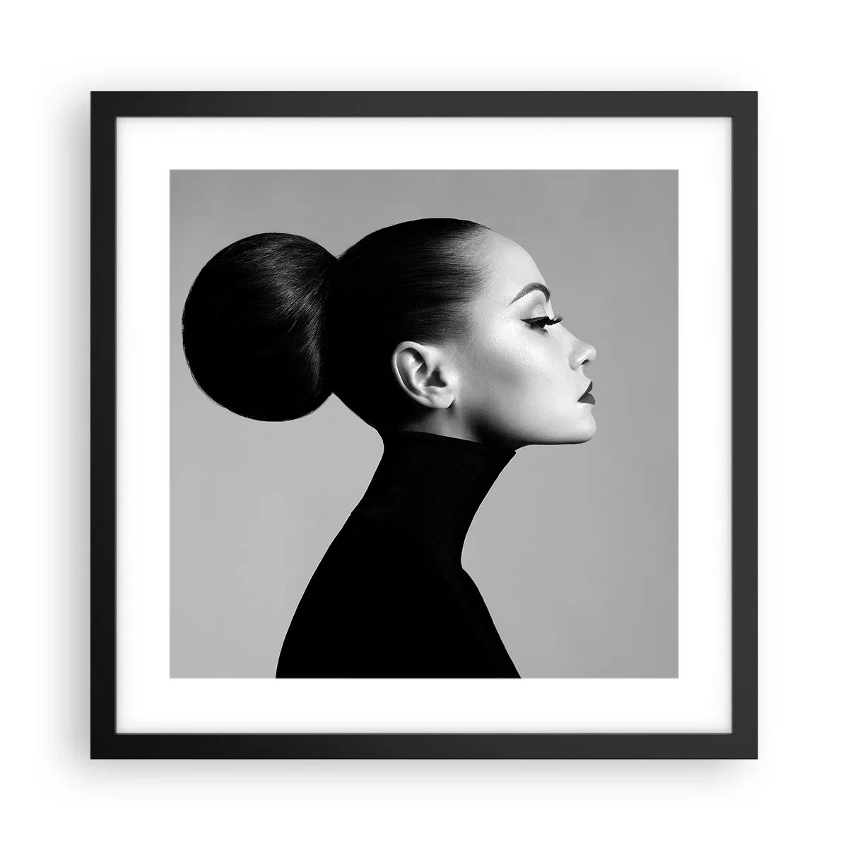 Poster in een zwarte lijst - Moderne Nefertiti - 40x40 cm
