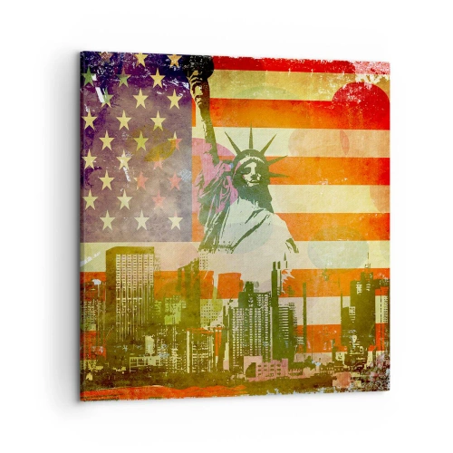 Schilderen op canvas - Viva America! - 50x50 cm