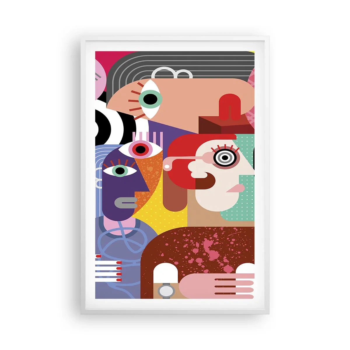 Poster in een witte lijst - Wij zijn van de heer Picasso - 61x91 cm