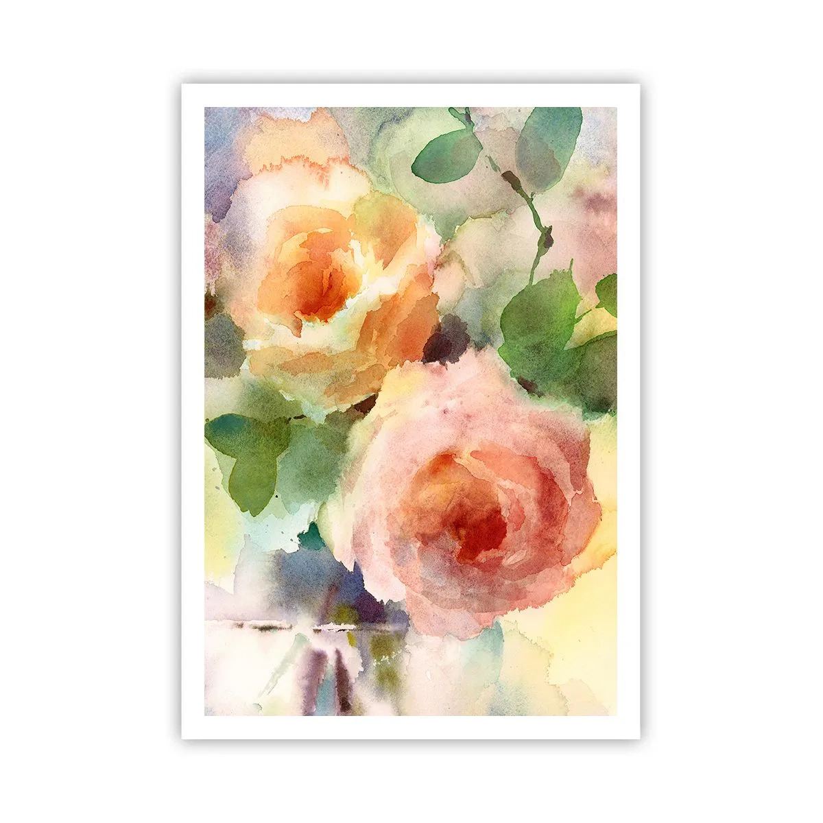 Poster - Delicaat als aquarel - 70x100 cm