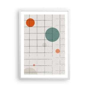 Poster in een witte lijst - Gevangen. Wij of zij? - 50x70 cm