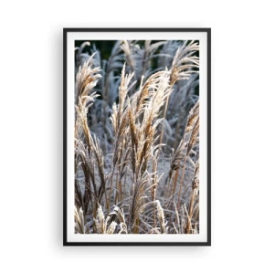 Poster in een zwarte lijst - Gekleed met vorst - 61x91 cm