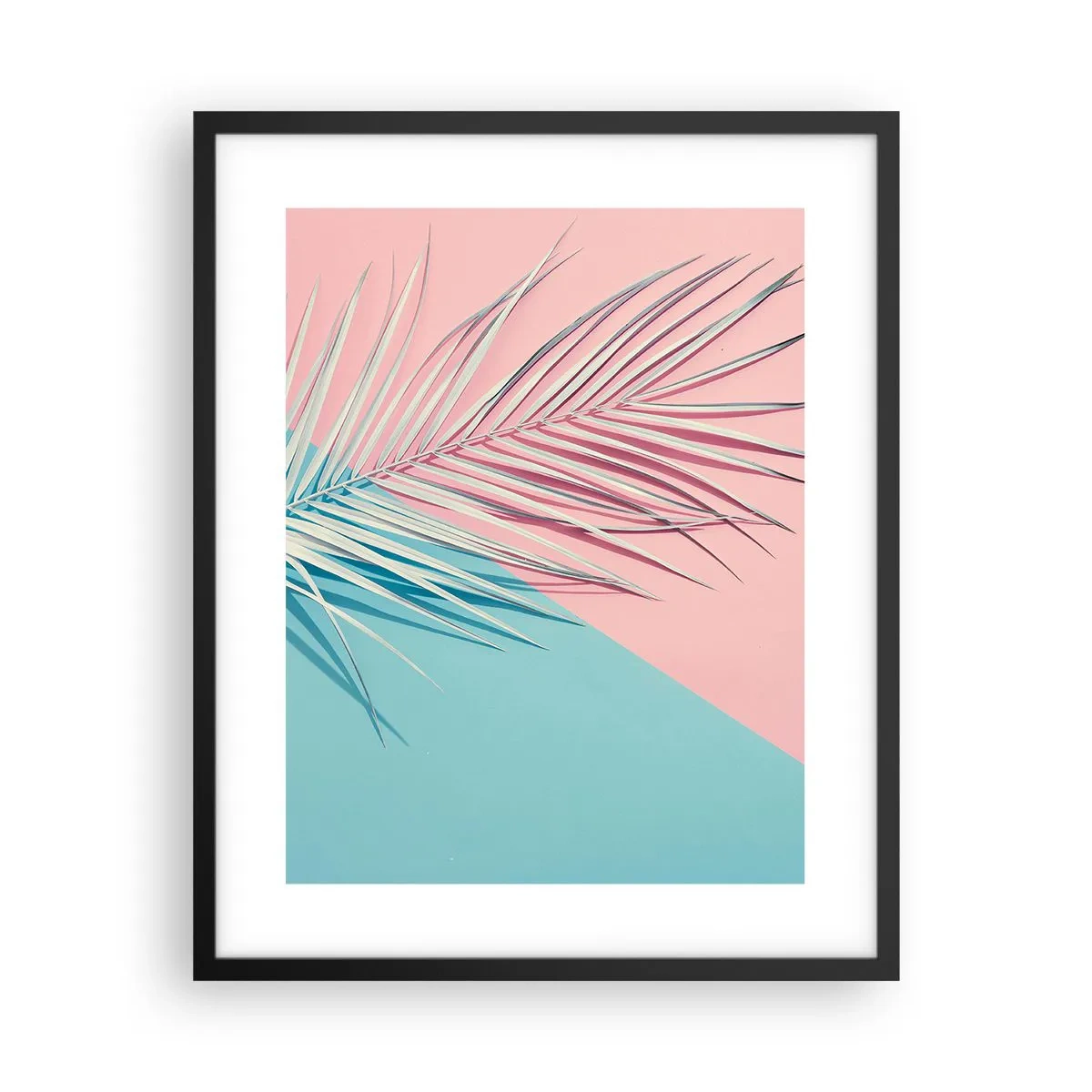Poster in een zwarte lijst - Tropische impressie - 40x50 cm