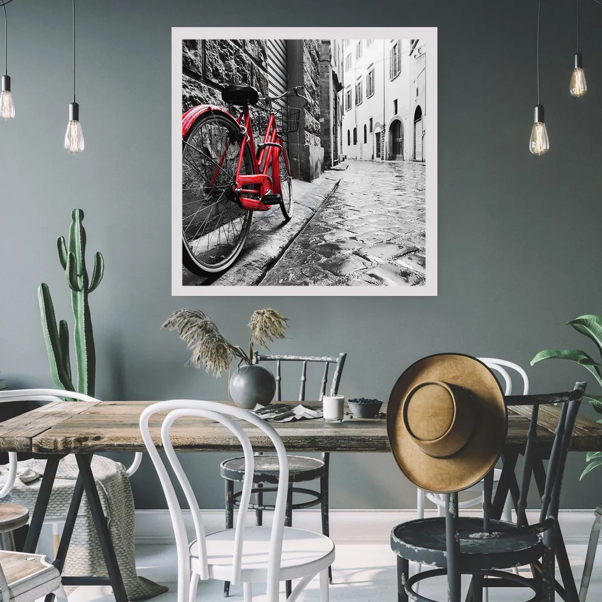 Poster - Echte schoonheid verveelt niet - 60x60 cm