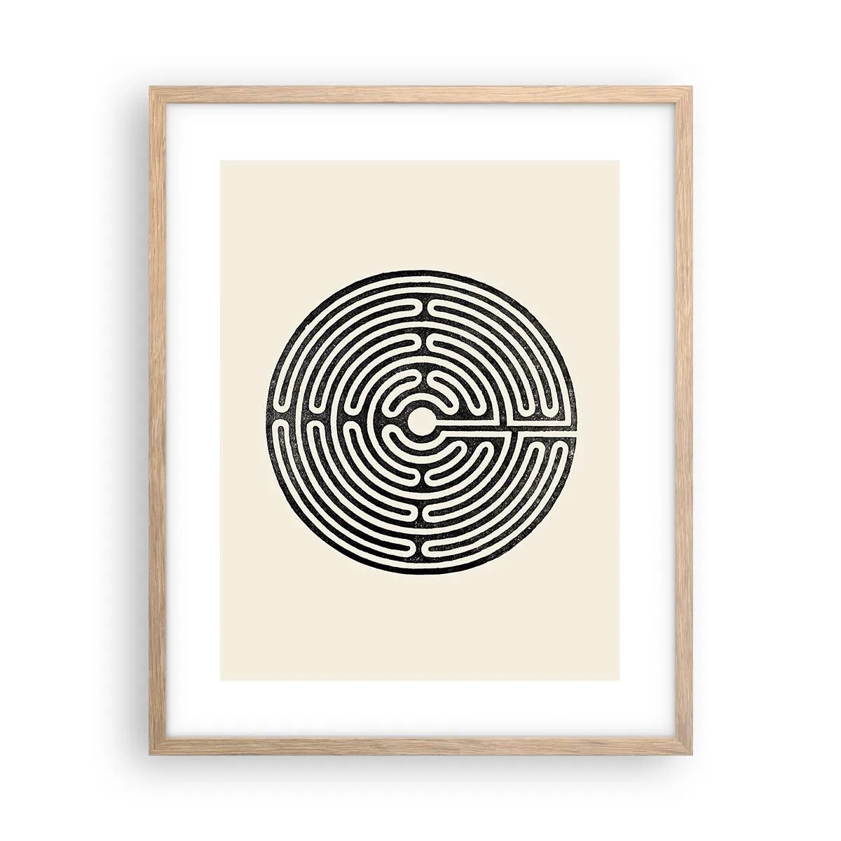 Een poster in een licht eiken lijst - Mysterieuze orde - 40x50 cm