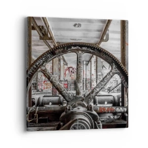 Schilderen op canvas - Het geheime leven van de fabriek - 40x40 cm