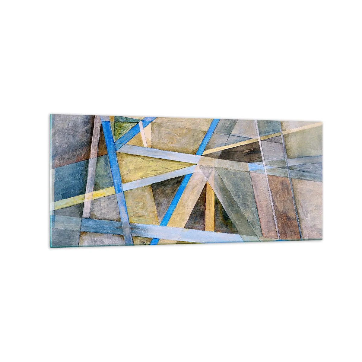 Schilderen op glas - Recht of diagonaal? - 120x50 cm