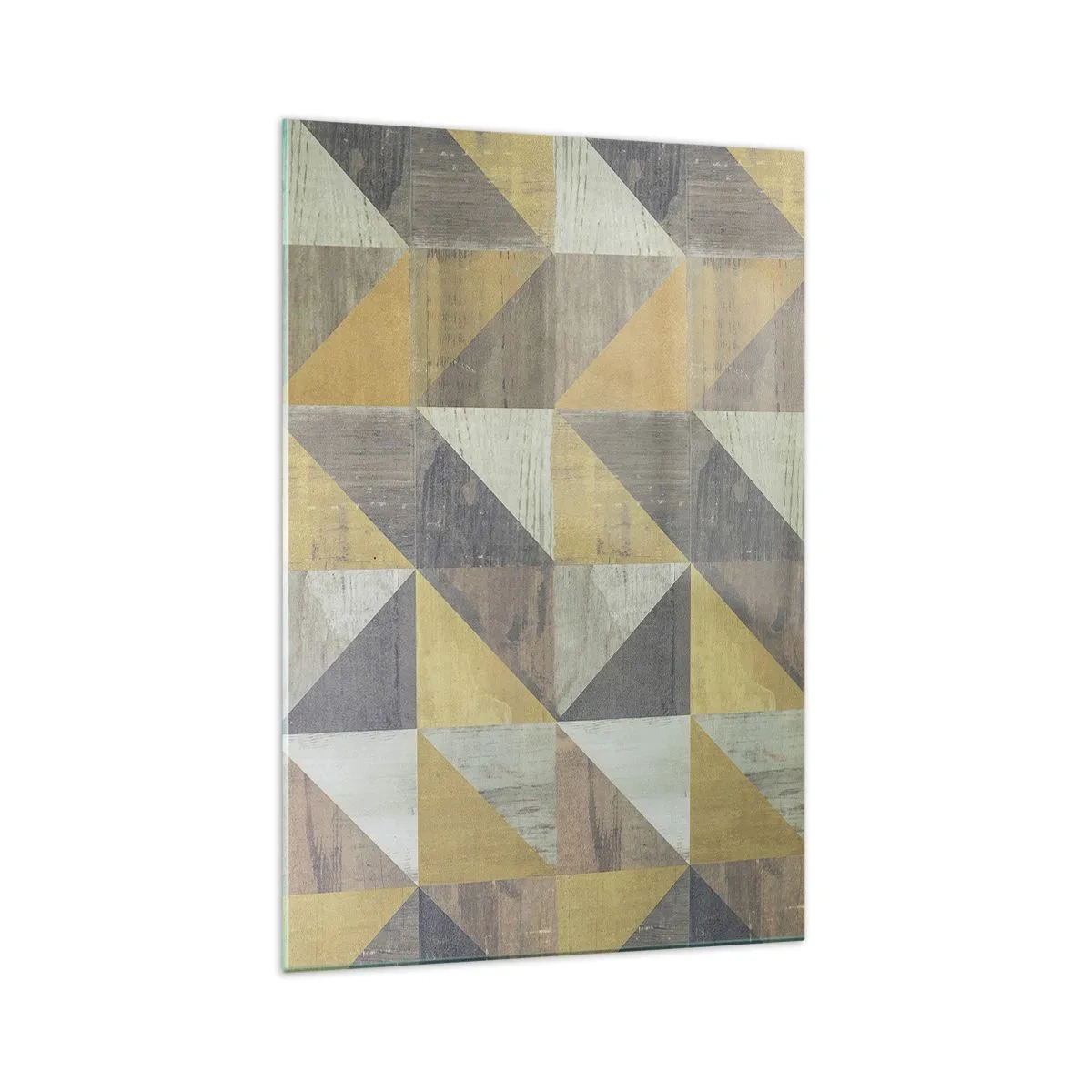 Schilderen op glas - Op de hoek van de driehoek - 70x100 cm