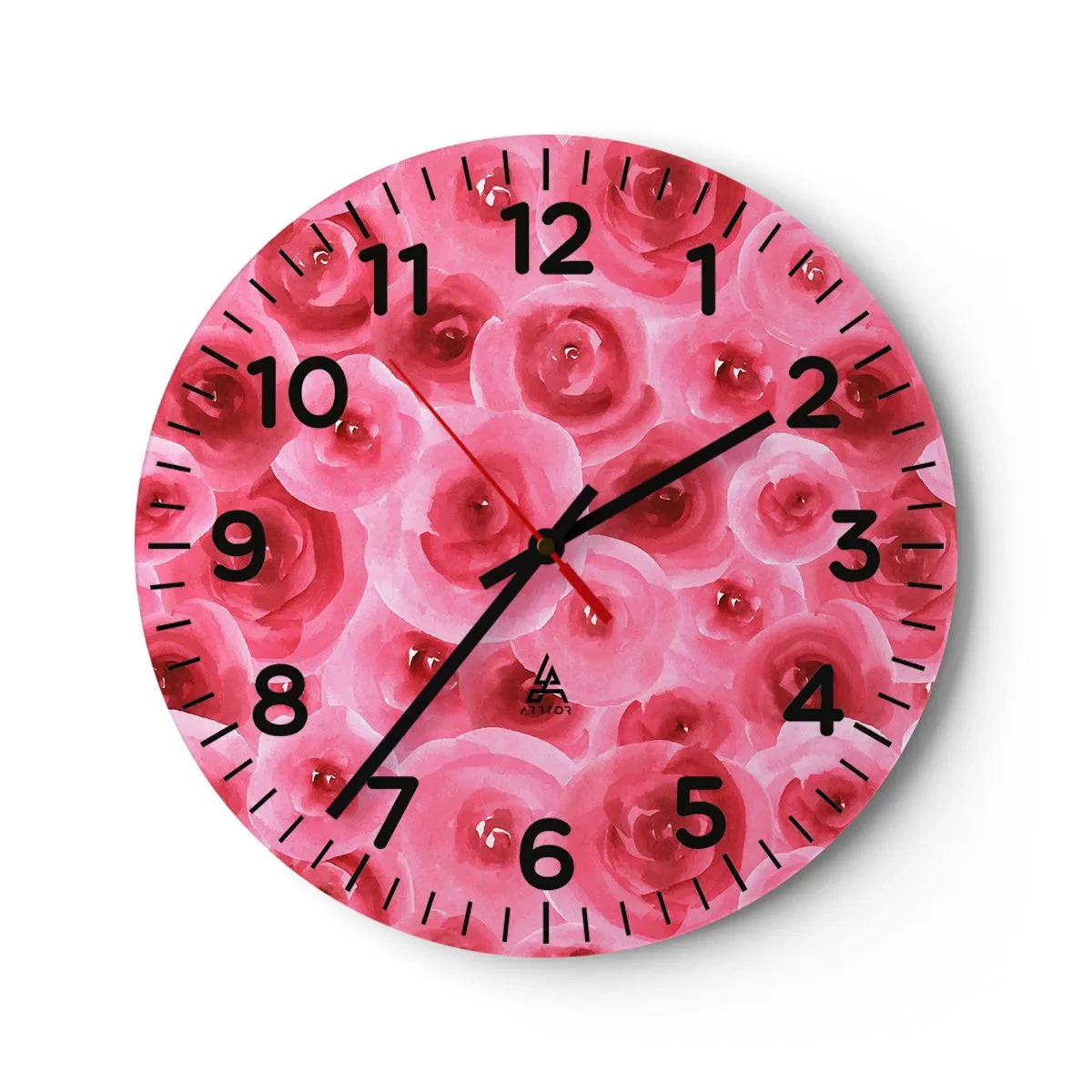 Wandklok - Klok - Rozen onder en boven - 40x40 cm