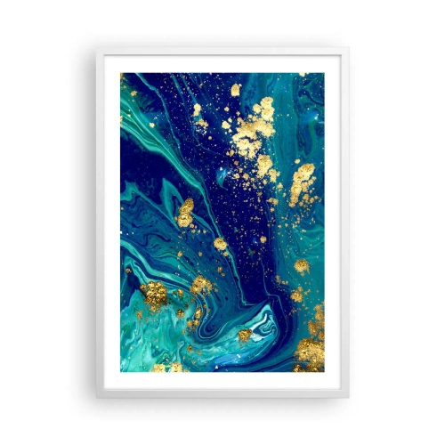 Poster in een witte lijst - De bloemblaadjes van de zon - 50x70 cm