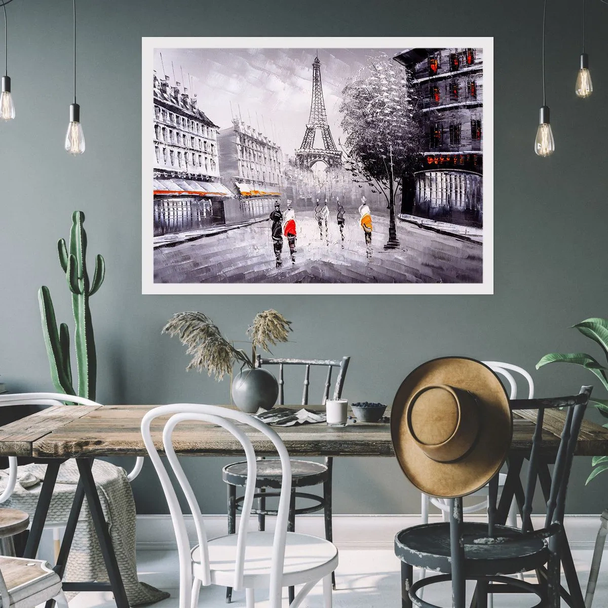 Poster - Parijs wandeling - 70x50 cm