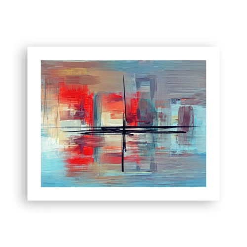 Poster - Een landschap in een onbekende dimensie - 50x40 cm