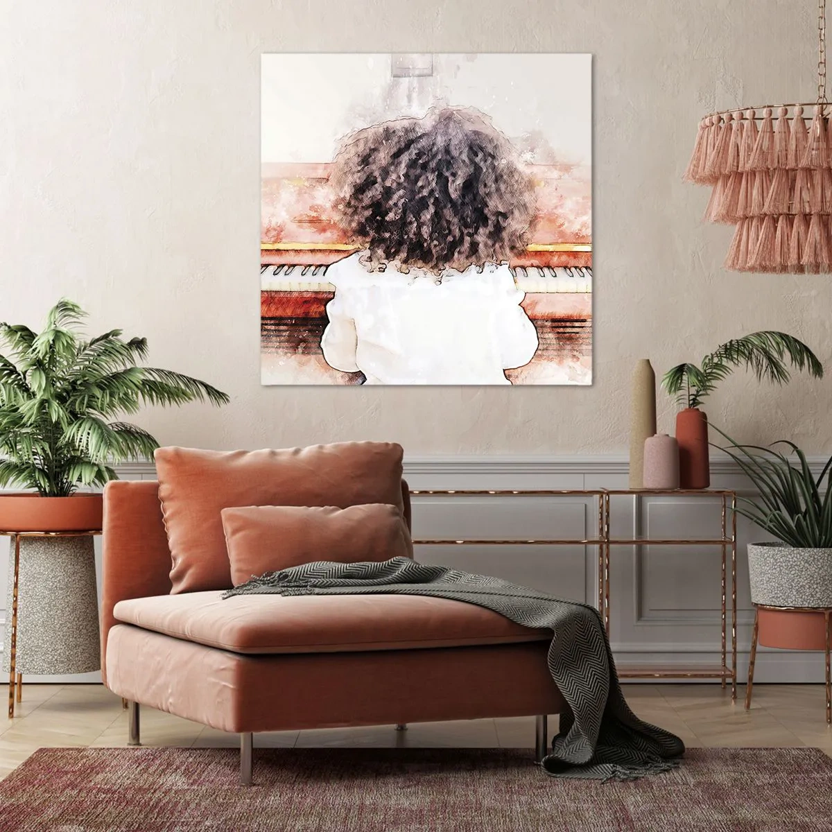 Schilderen op canvas - In de nieuwe wereld - 60x60 cm