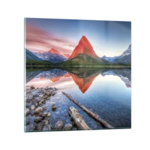 Schilderen op glas - Warmte en koude - 50x50 cm