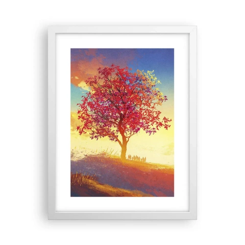 Poster in een witte lijst - Pelgrim bij de bestemming - 30x40 cm