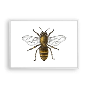 Poster in een witte lijst - Mooi en goed - 100x70 cm