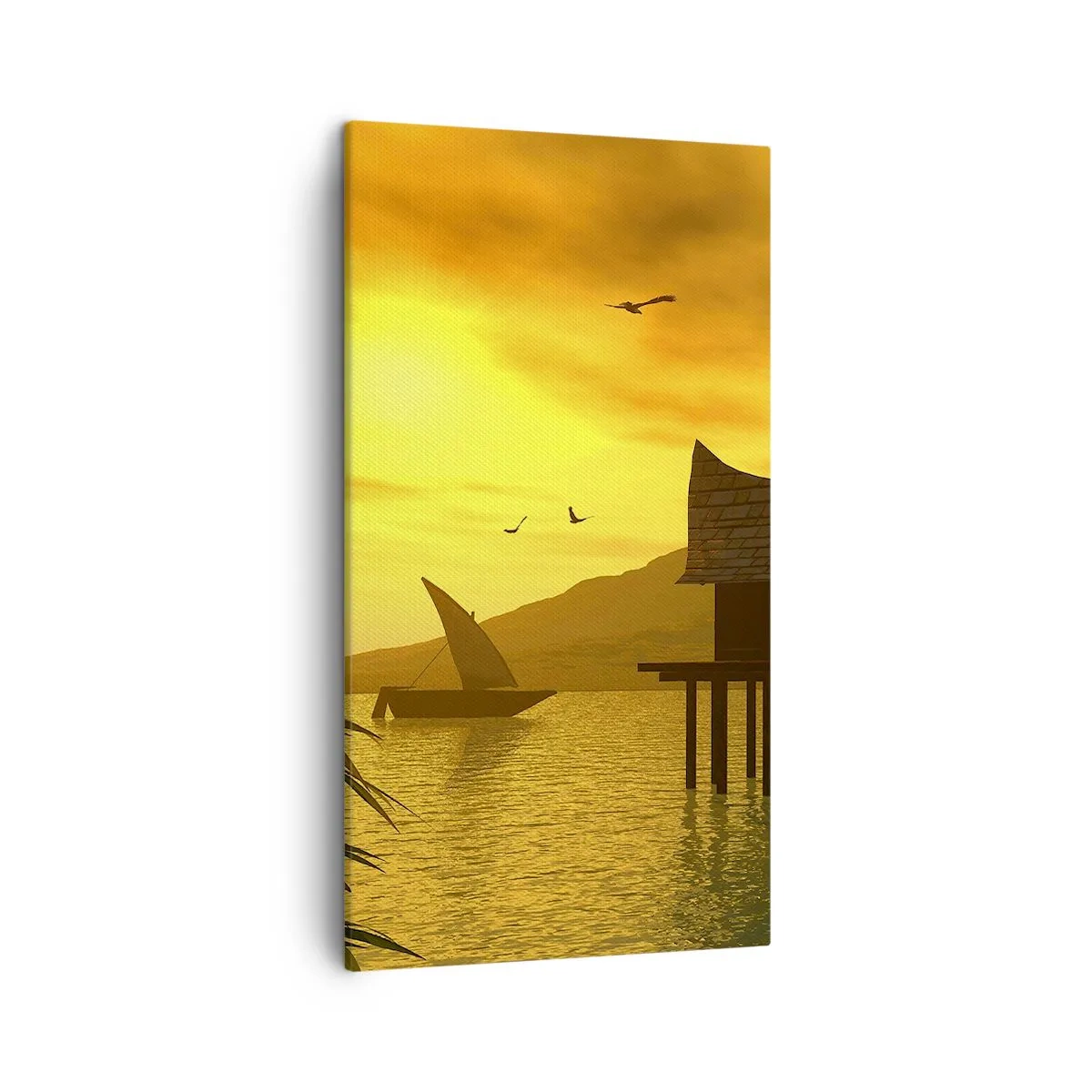 Schilderen op canvas - De verlangde vrede - 45x80 cm