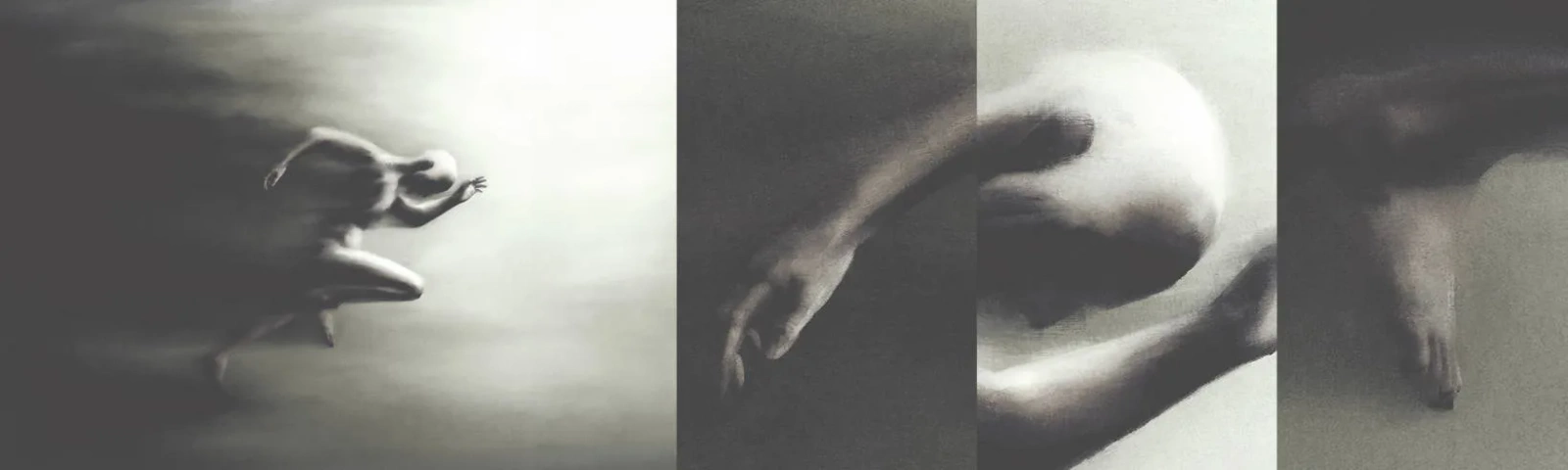 Fotobehang Staaltje Standard Eco - Niet te stopen - Sport, Rennen, Duisternis - 100x30 cm