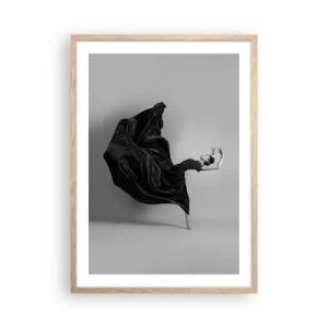Een poster in een licht eiken lijst - Gevleugeld door muziek - 50x70 cm