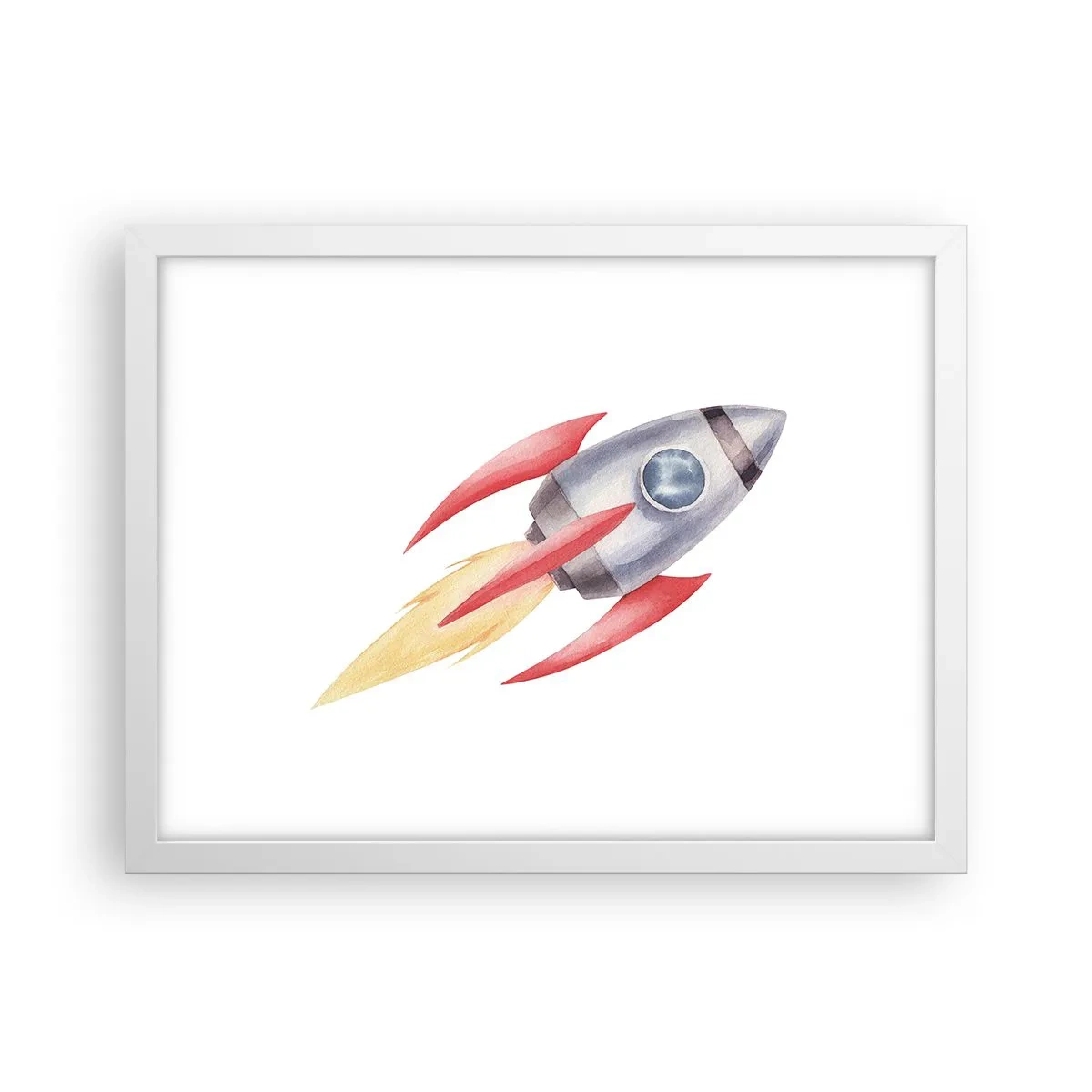 Poster in een witte lijst - Hoger, sneller, verder - 40x30 cm