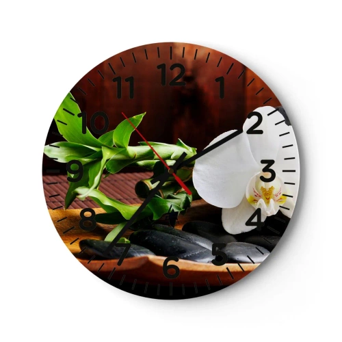 Wandklok - Klok - Geef je over aan de aanraking van de natuur - 40x40 cm