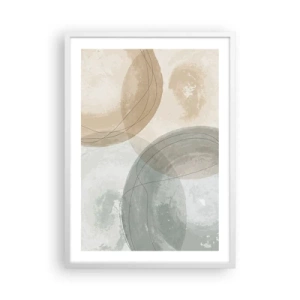 Poster in een witte lijst - Indringende werelden - 50x70 cm