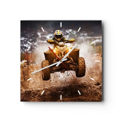 Wandklok - Klok - No risk no fun - 30x30 cm