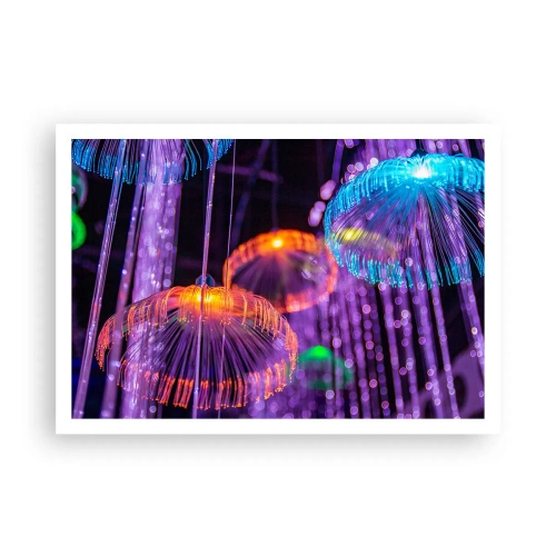 Poster - Lichte fontein - 100x70 cm