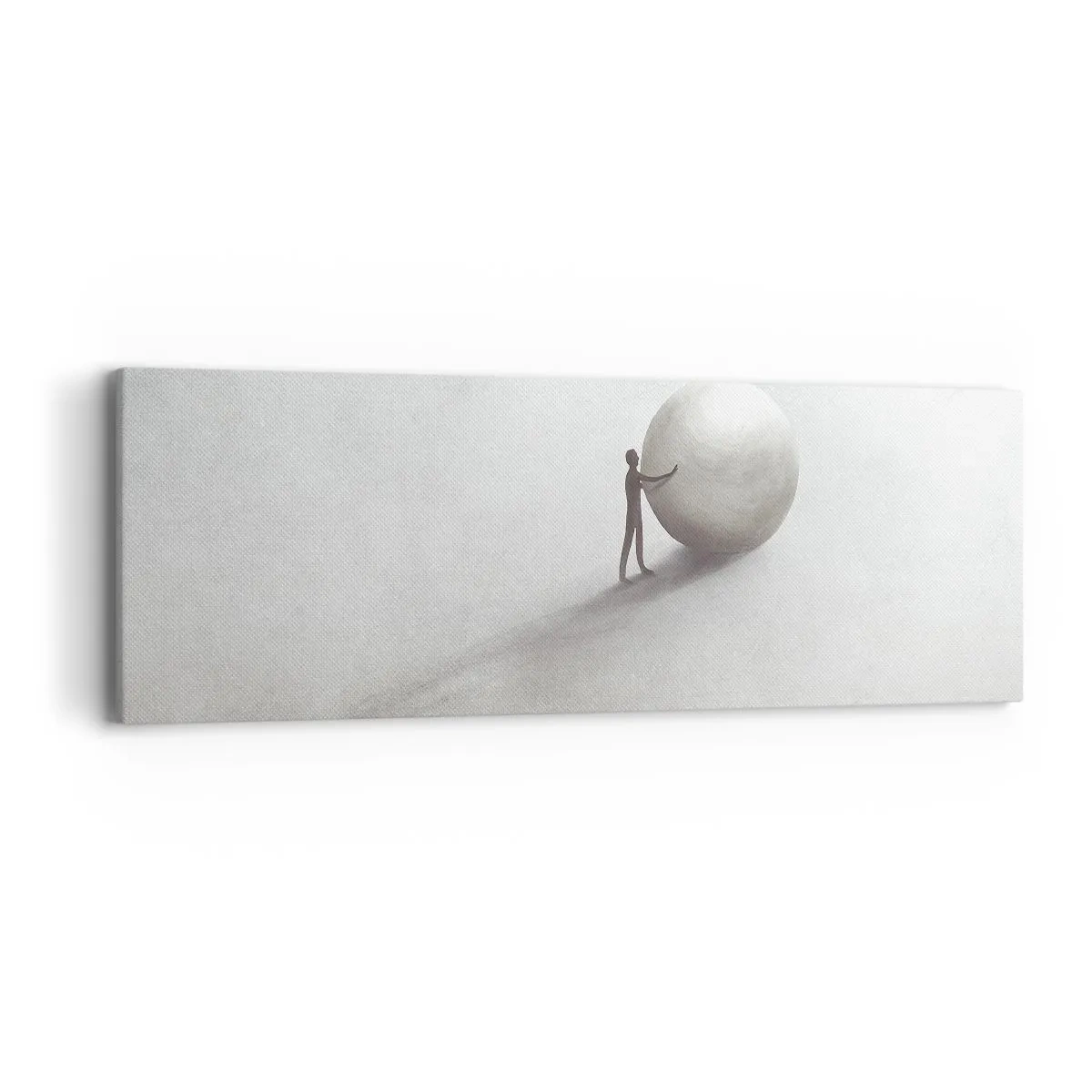 Schilderen op canvas - Het spel van het leven - 90x30 cm