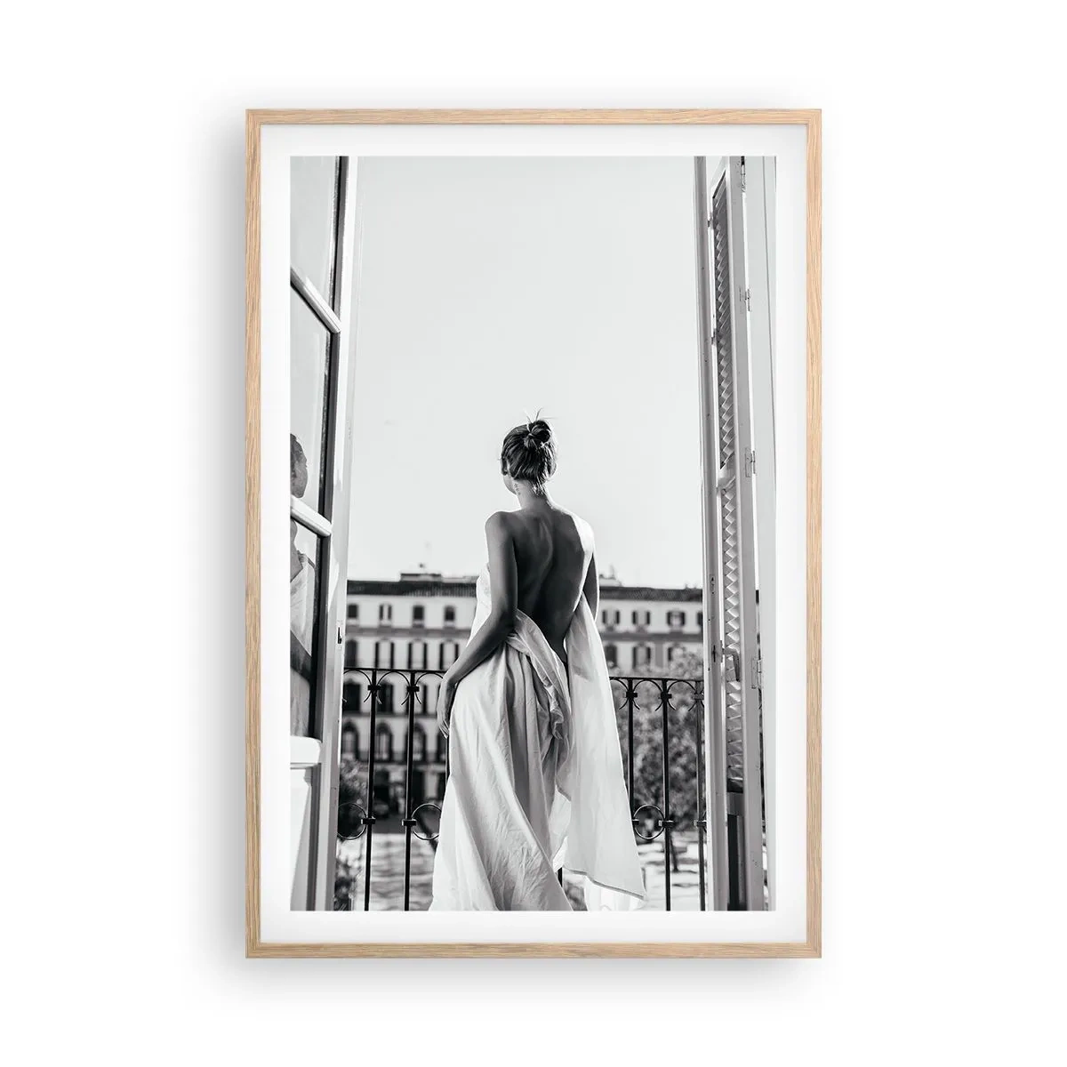 Een poster in een licht eiken lijst - De zintuigen wakker maken - 61x91 cm