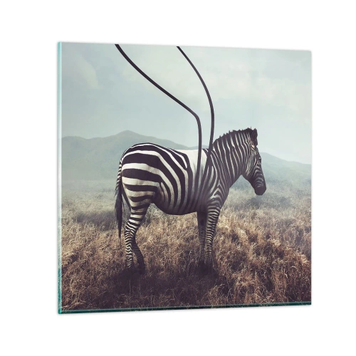 Schilderen op glas - Aandacht! Gebrek - 30x30 cm