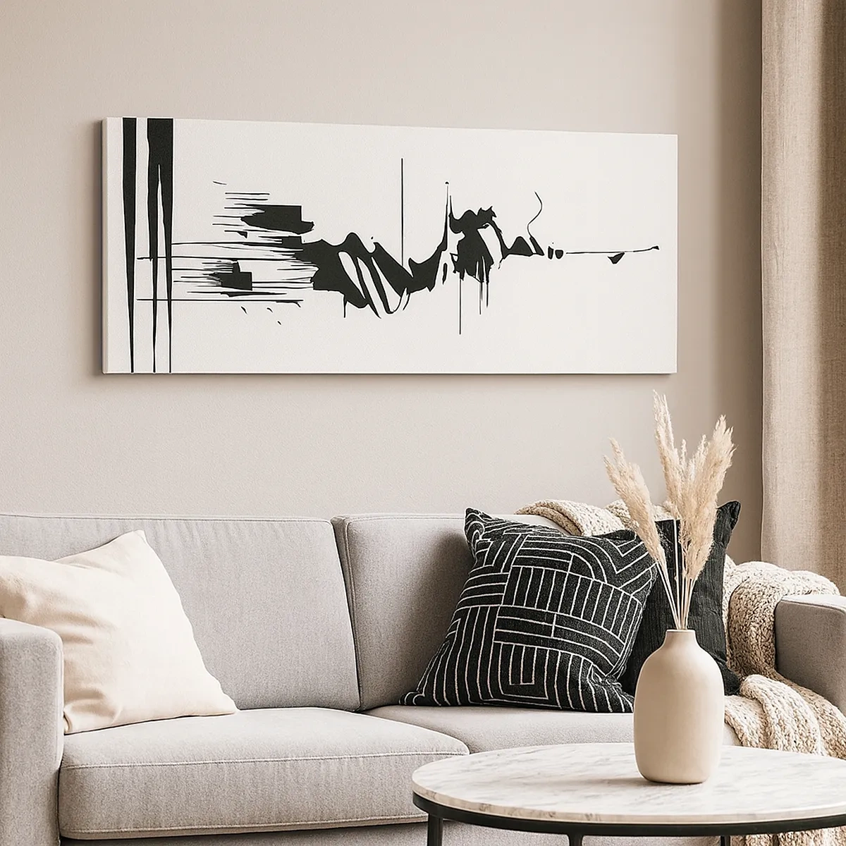 Schilderen op canvas - Overhaaste abstractie - 30x30 cm