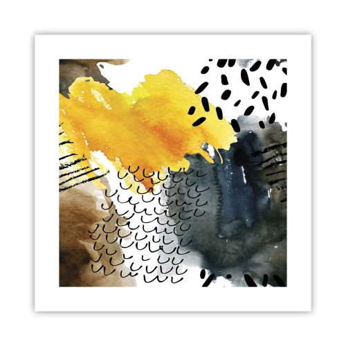 Poster - Een ontmoeting van de elementen - 40x40 cm