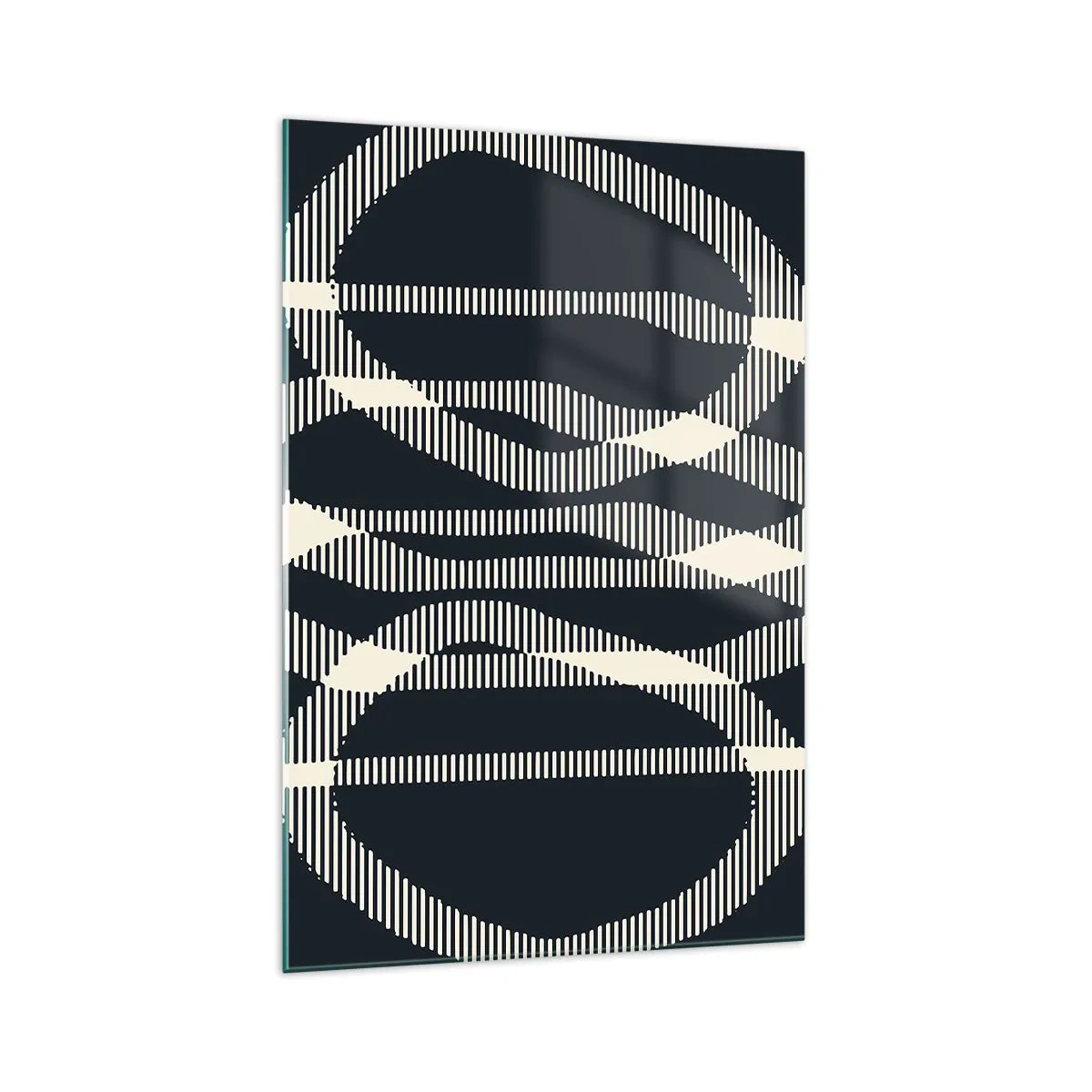 Schilderen op glas - Een poging om de duisternis te doorbreken - 70x100 cm