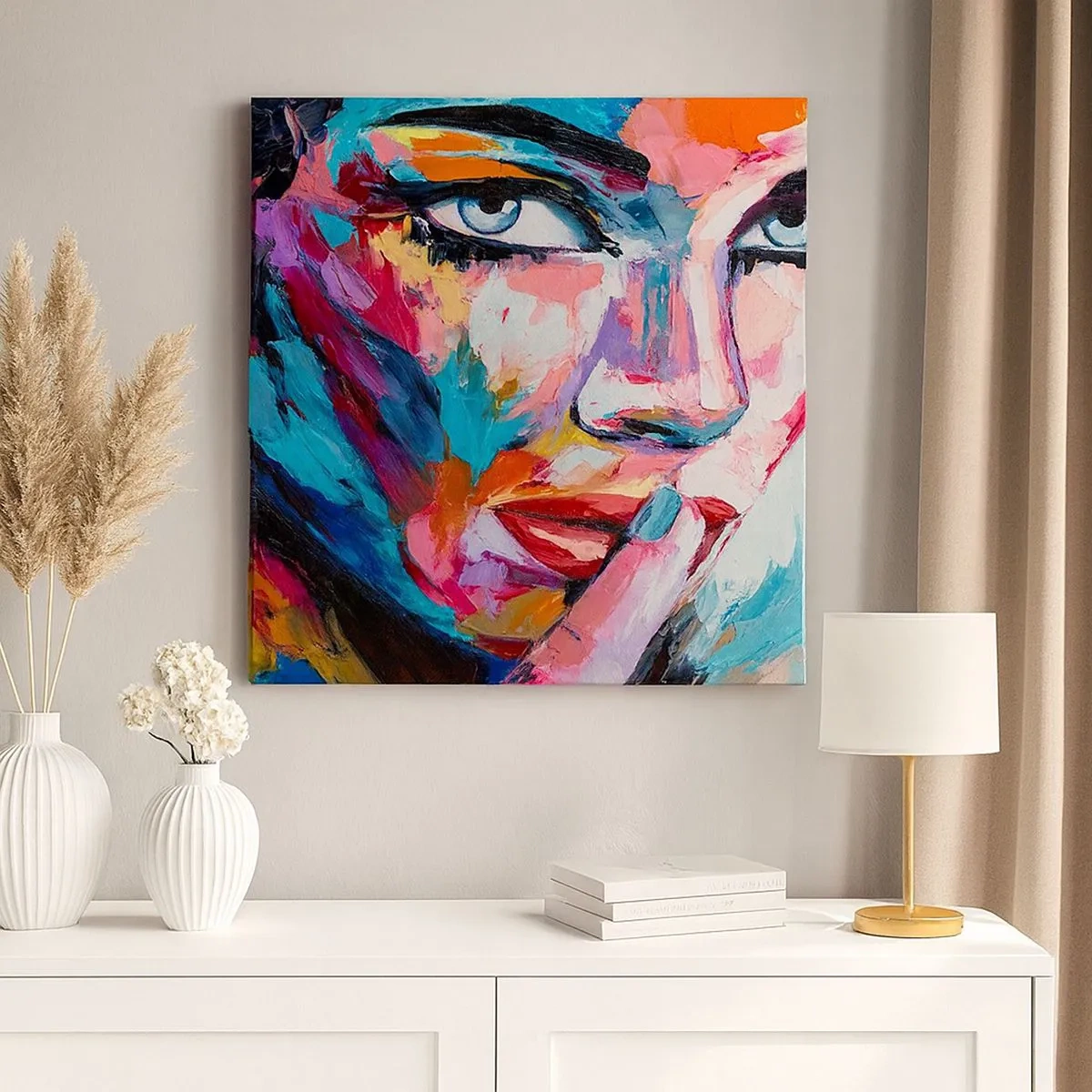 Schilderen op canvas - Ons eerste geheim - 30x30 cm