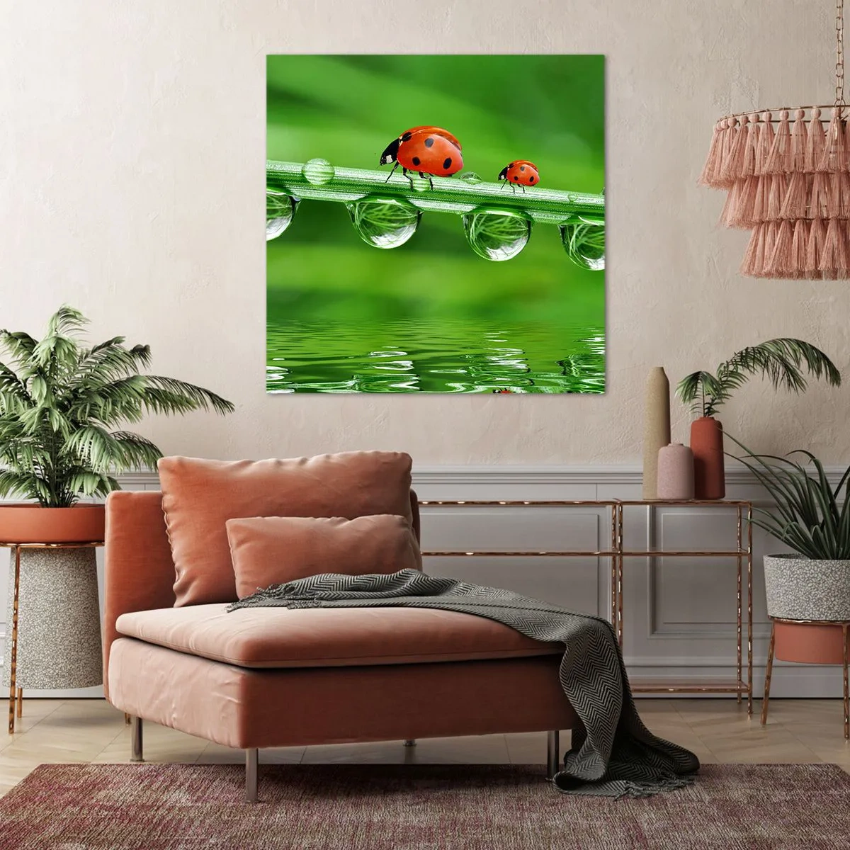 Schilderen op canvas - De hele zomer onderweg - 40x40 cm