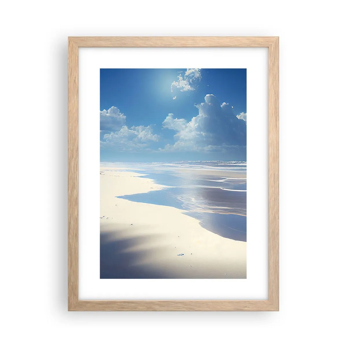 Een poster in een licht eiken lijst - Paradijselijke vakantie - 30x40 cm