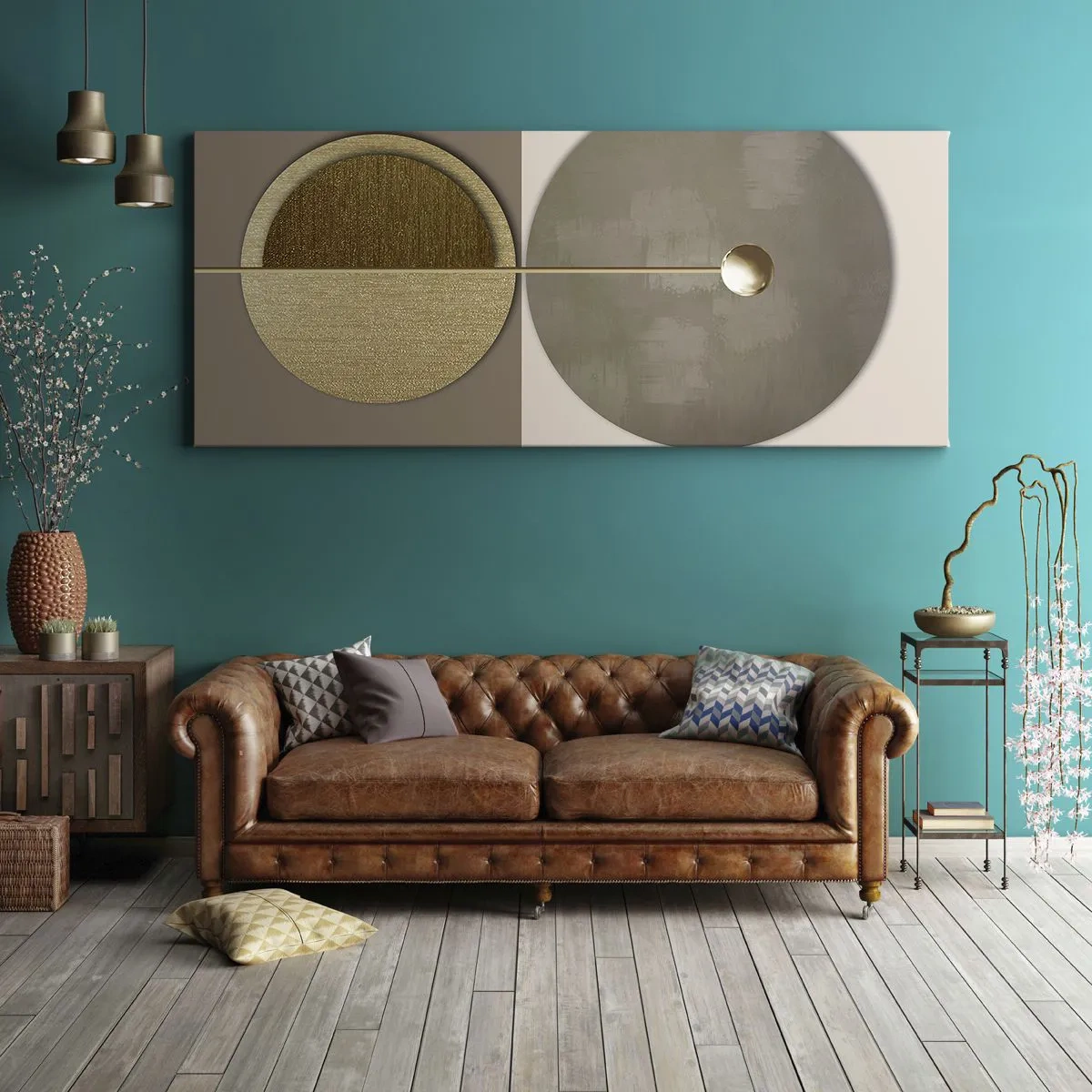 Schilderen op canvas - Perfecte balans - 120x50 cm