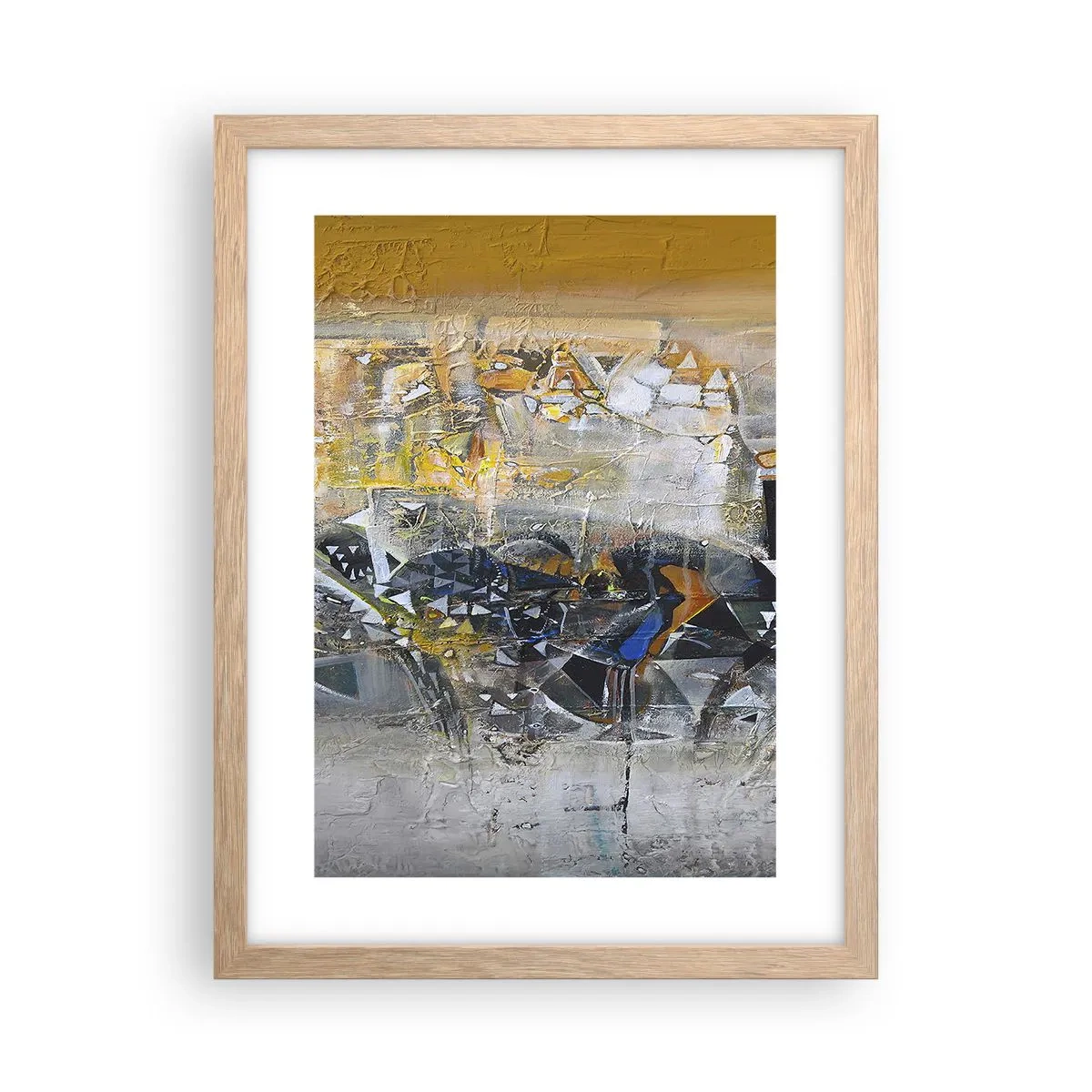 Een poster in een licht eiken lijst - Alles komt goed - 30x40 cm