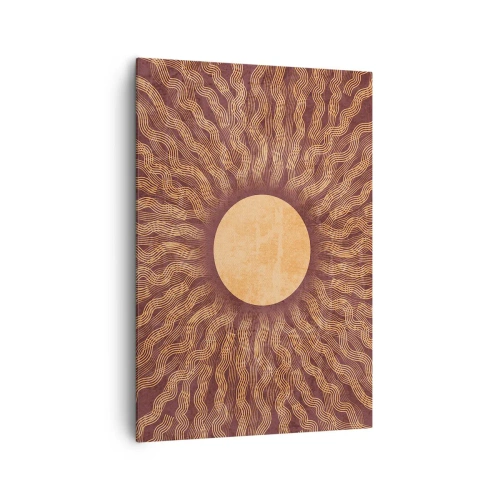 Schilderen op canvas - Zon icoon - 70x100 cm