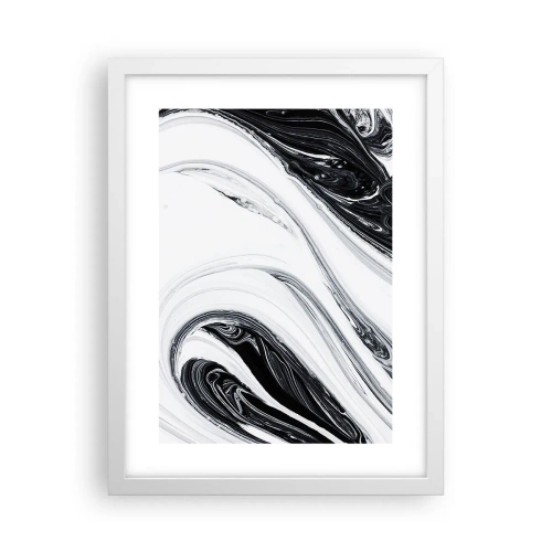 Poster in een witte lijst - Een combinatie van tegenstellingen - 30x40 cm