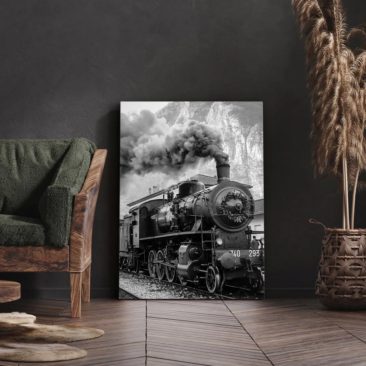 Schilderen op canvas - Staat op het station... - 50x70 cm