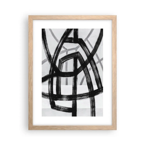 Een poster in een licht eiken lijst - Diepte opbouwen - 30x40 cm