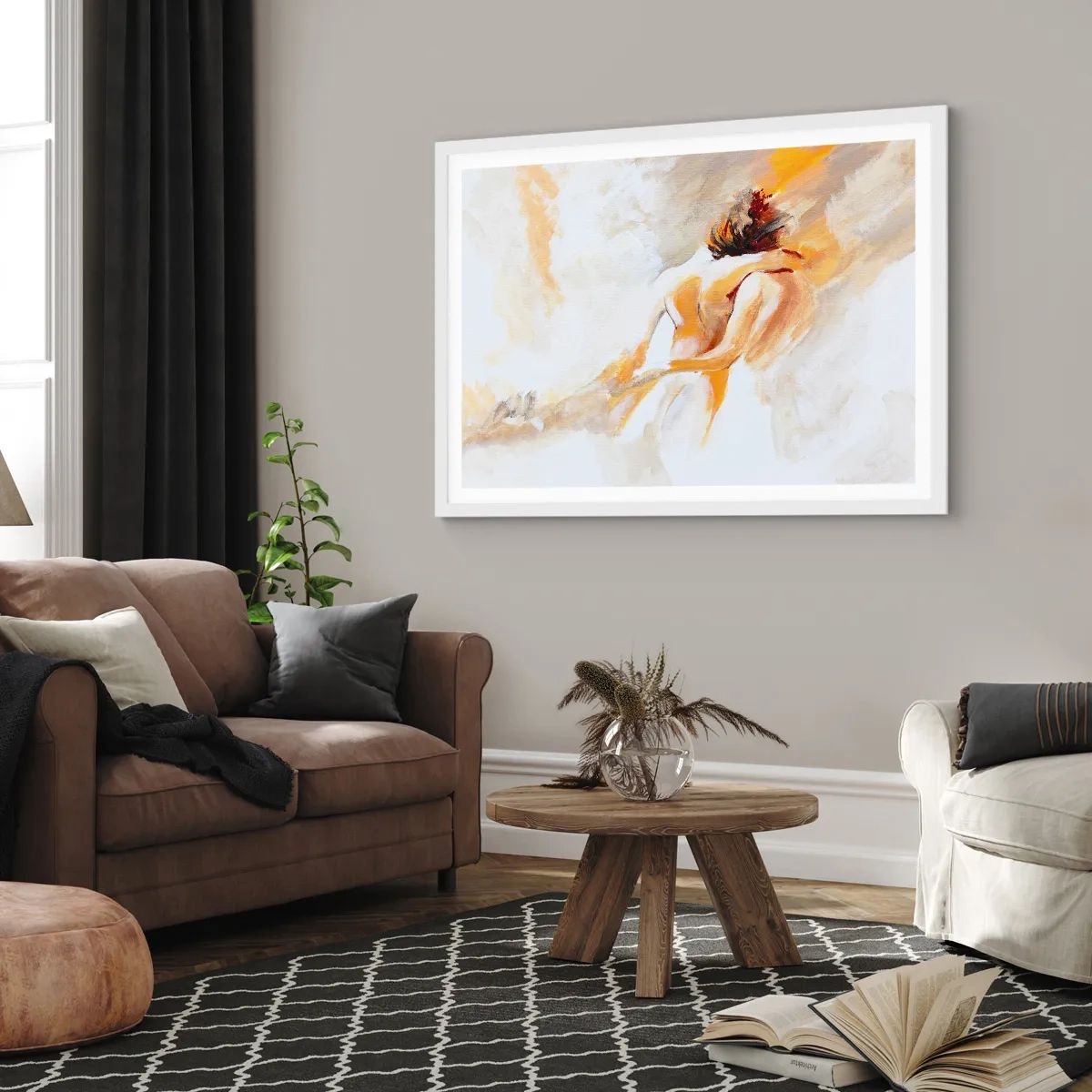 Poster in een witte lijst - In de lucht van nabijheid - 40x30 cm