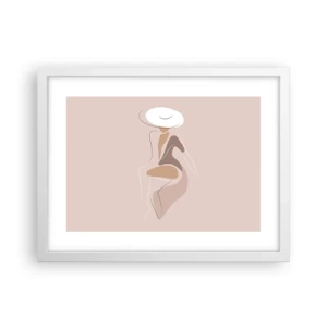 Poster in een witte lijst - Een dame zijn - 40x30 cm