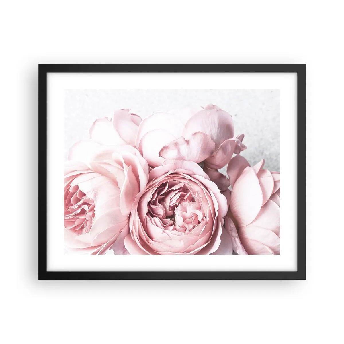 Poster in een zwarte lijst - Voor romantici - 50x40 cm