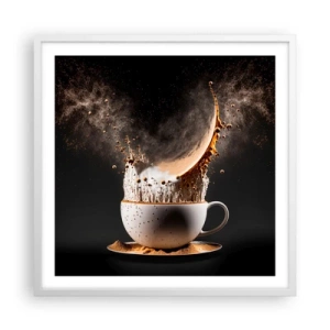 Poster in een witte lijst - Een explosie van smaak - 60x60 cm