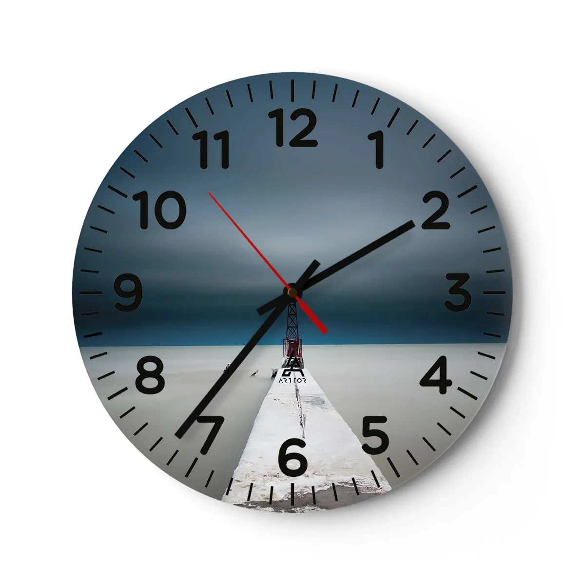 Wandklok - Klok - Om de uitgestrektheid te ontmoeten - 40x40 cm